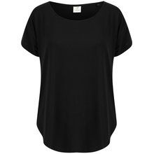 Camiseta mujer hombros caídos Negro XS