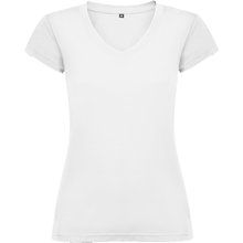 Camiseta de mujer manga corta entallada Blanco S