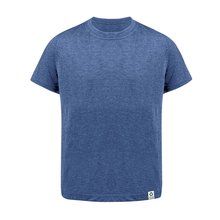 Camiseta Niño Algodón RPET Sostenible Azul 10-12