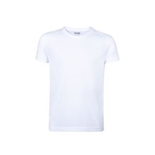 Camiseta niño/niña blanca transpirable textura algodón Blanco 10-12