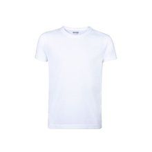 Camiseta niño/niña blanca transpirable textura algodón Blanco 6-8