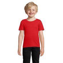 Camiseta Niños 175g Algodón Ajustada Rojo 3XL