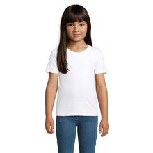 Camiseta Niños Ajustada 150g Algodón Blanco M