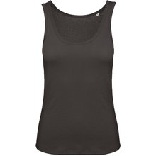 Camiseta orgánica sin mangas mujer Negro XS