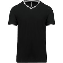 Camiseta de punto piqué de hombre Negro S