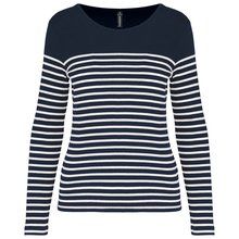 Camiseta a rayas de manga larga Navy / White Stripes XS