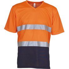 Camiseta Reflectante Alta Visibilidad Naranja L