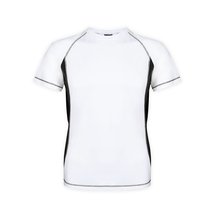 Camiseta técnica adulto bicolor transpirable Negro S