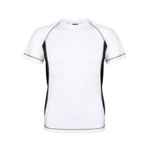 Camiseta técnica adulto bicolor transpirable Negro XL