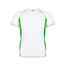 Camiseta técnica adulto bicolor transpirable Verde L