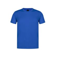 Camiseta técnica adulto de varios colores con diseño en espalda y mangas transpirable Azul XL