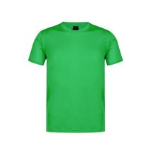 Camiseta técnica adulto de varios colores con diseño en espalda y mangas transpirable Verde M