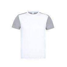 Camiseta Técnica Adulto Transpirable Bicolor Blanco L