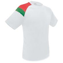 Camiseta Técnica con Bandera Portugal Blanco M