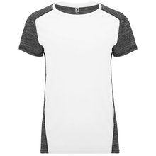 Camiseta Técnica Mujer Doble Tejido Bicolor BLANCO/NEGRO VIGORE L