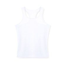 Camiseta técnica mujer de tirantes anchos y espalda estilo nadadora Blanco L