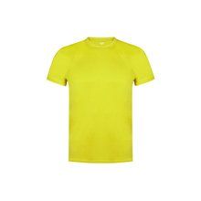 Camiseta técnica niña/niño buena transpiración varios colores Amarillo 10-12