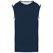 Camiseta tirantes deportiva bicolor Azul 4XL