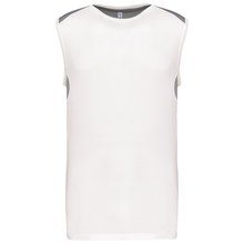 Camiseta tirantes deportiva bicolor Blanco S