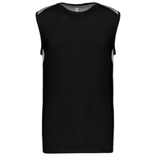 Camiseta tirantes deportiva bicolor Negro XS