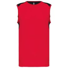 Camiseta tirantes deportiva bicolor Rojo 3XL