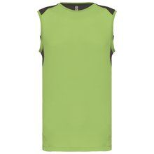 Camiseta tirantes deportiva bicolor Verde L