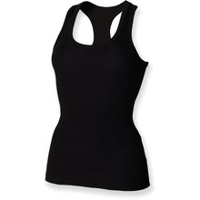 Camiseta tirantes mujer algodón Negro M