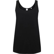 Camiseta tirantes mujer punto jersey Black XS