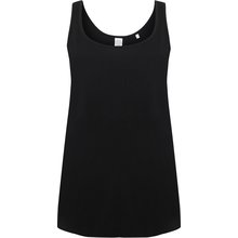 Camiseta tirantes mujer punto jersey Negro XL