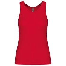 Camiseta de tirantes mujer Rojo L