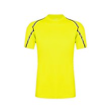 Camiseta Transpirable con Tiras Reflectantes Amarillo Fluor S