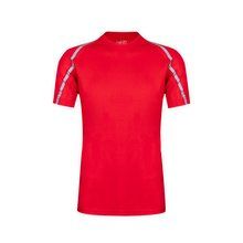 Camiseta Transpirable con Tiras Reflectantes Rojo L