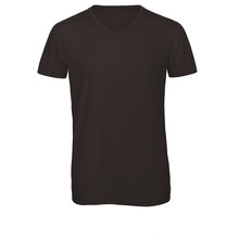 Camiseta Triblend cuello de pico Negro S