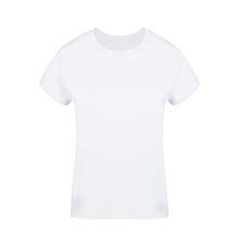 Camiseta Tubular Algodón de Mujer Blanco S