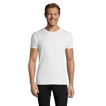 Camiseta Unisex 130g Sublimable en Blanco Blanco 3XL