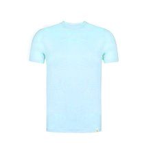 Camiseta Unisex adulto algodón orgánico Azul Pastel S
