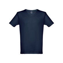 Camiseta V-Neck Algodón Regular Fit Azul XL