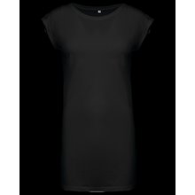 Camiseta vestido mujer algodón Negro S/M