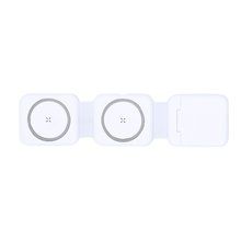 Cargador Inalámbrico Magnético Plegable 15W Blanco