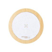 Cargador Qi 15W de Cáñamo y Madera