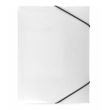 Carpeta en resistente PVC con gomas elásticas Blanco