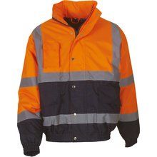 Cazadora alta visibilidad impermeable acolchada Naranja L