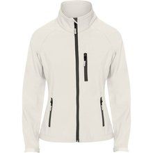 Cazadora Softshell Mujer con Cremallera BLANCO PERLA S