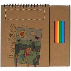 Caja con cuaderno para colorear y 8 lápices de colores | Superior