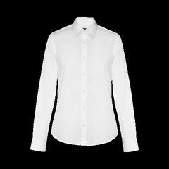 Camisa blanca de popelina mujer | Pecho