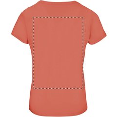 Camiseta Ajustada Algodón Mujer | Trasero