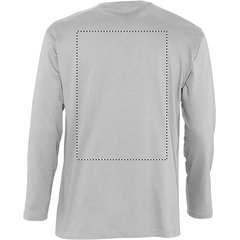 Camiseta Manga Larga Hombre 150g | Trasero