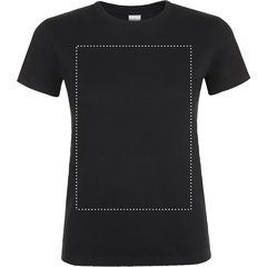 Camiseta Mujer Algodón Corte Entallado | Frontal