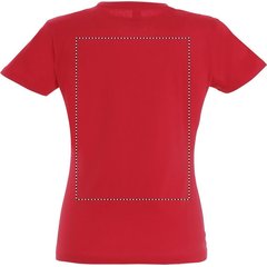 Camiseta Mujer Algodón Semi-Peinado | Trasero