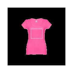 Camiseta Mujer Entallada de Algodón Escote V | Pecho | 240 x 200